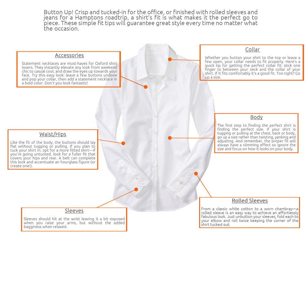 FIT & FLATTERY: PLUS SIZE BUTTON DOWN