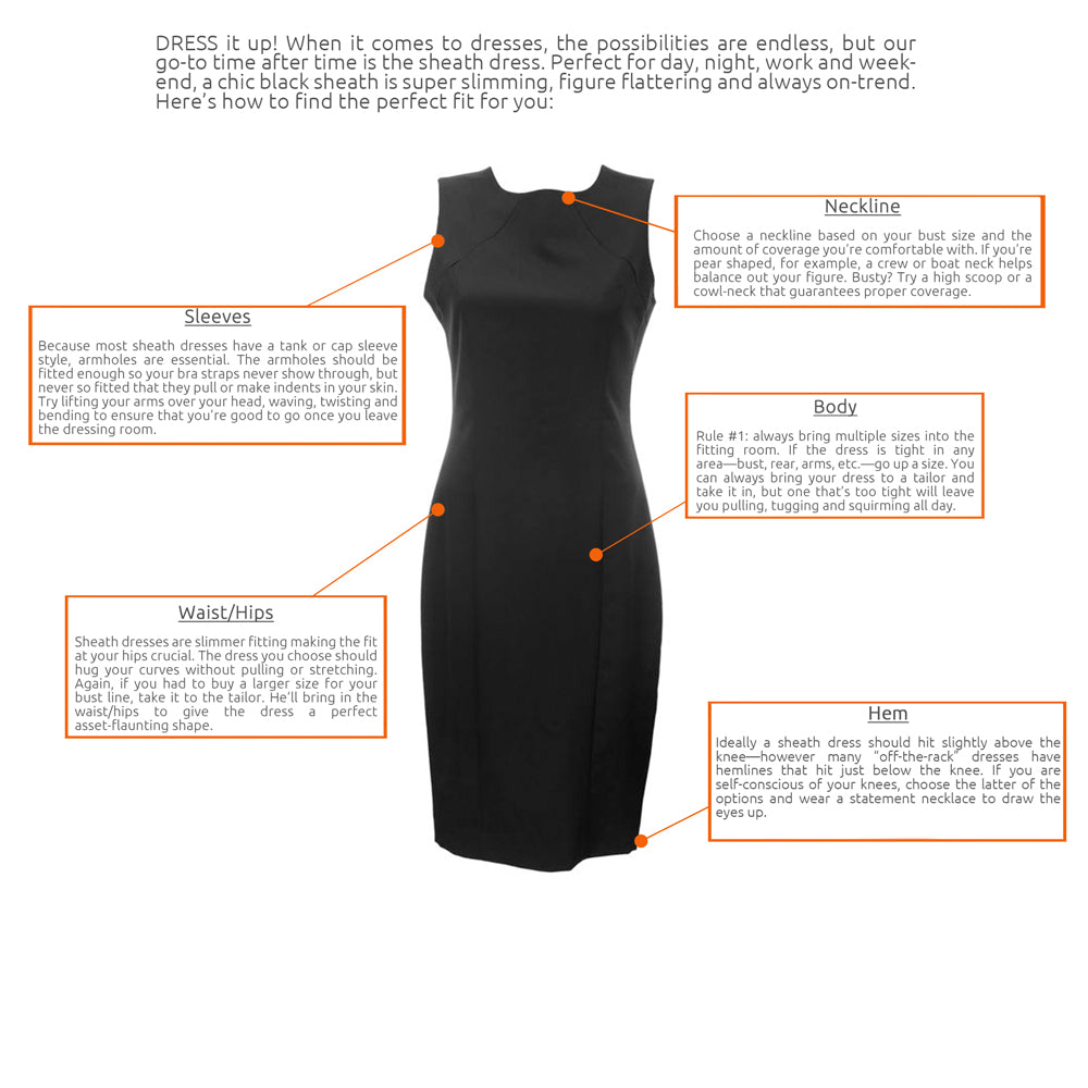 FIT & FLATTERY: PLUS SIZE SHEATH DRESS GUIDE